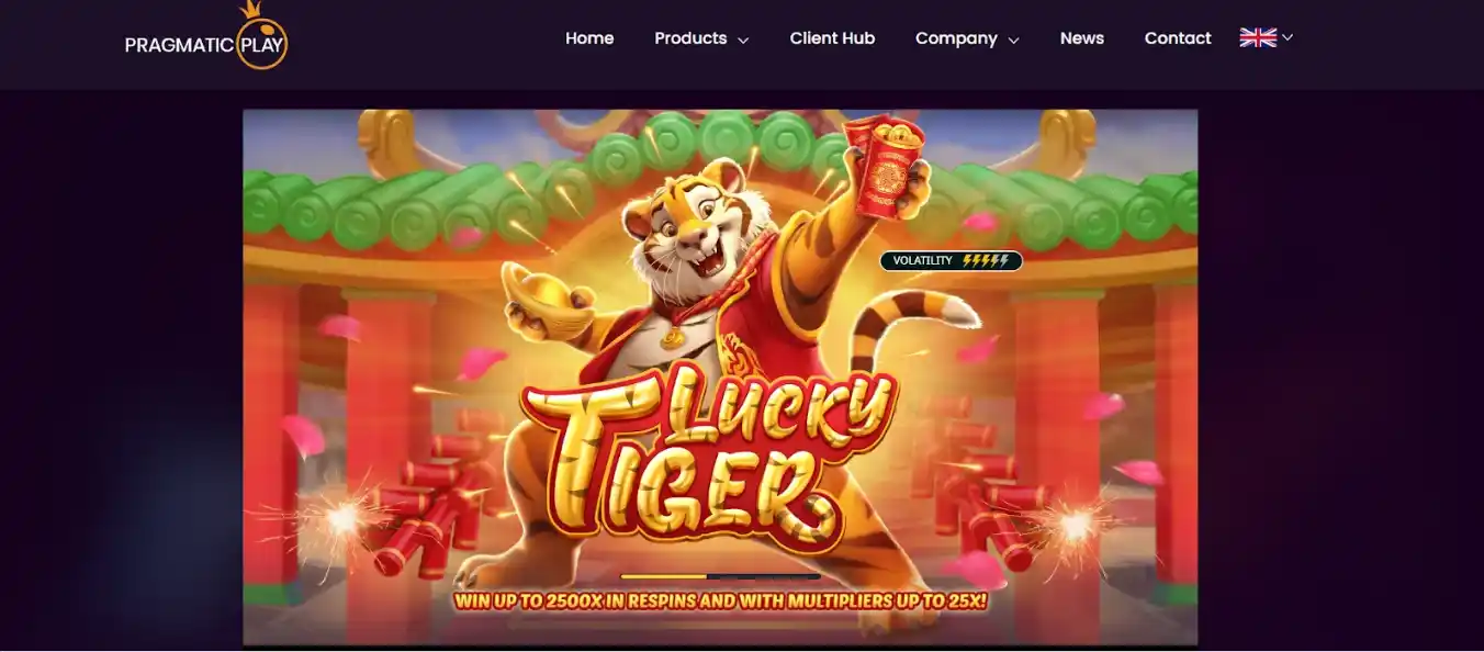 Lucky Tiger 1000 no site oficial da Pragmatic Play